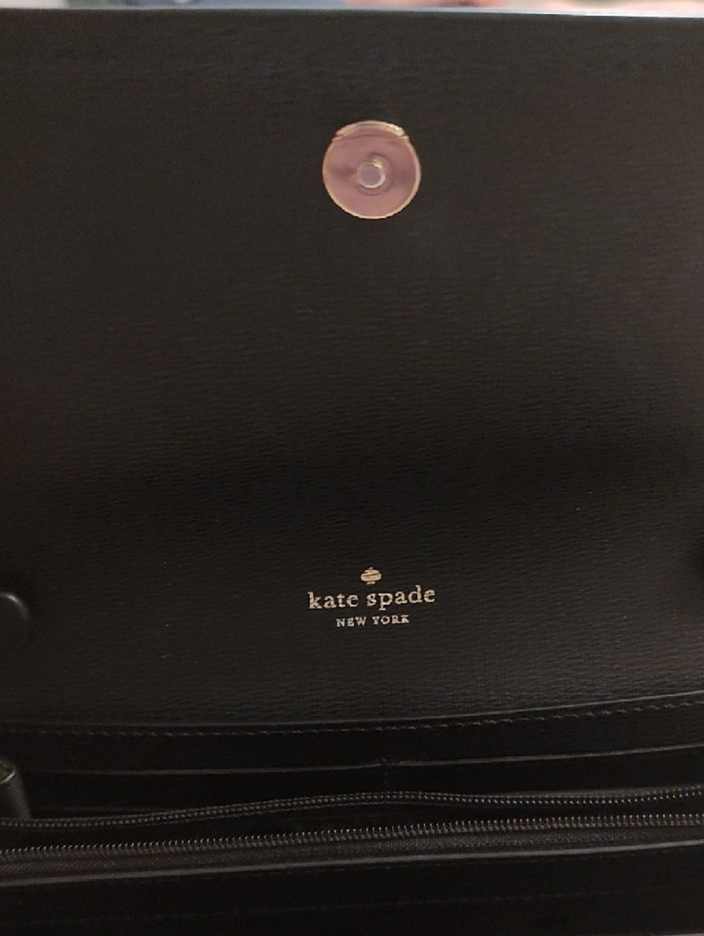 kate spade Black Leather Crossbody with Gold Hardware - Picture 2 of 2